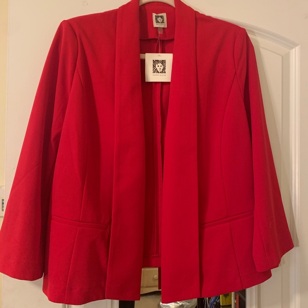 Cherry red Anne Klein Blazer